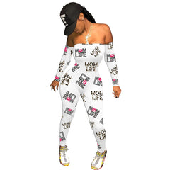 Sleek Strapless Printed Jumpsuit