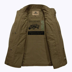 Men's Stylish Cotton Mid-Length Jacket