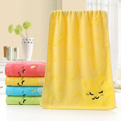 Kids' Jacquard Towel, Cat Design, Baby Towel