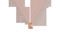 Elegant S925 Silver Dual Ring Necklace