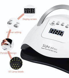 220W UV Gel Nail Polish Dryer LED Light
