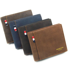New Matte Men's Wallet - Short & Multifunctional Design