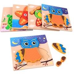 3D Wooden Puzzle Educational Toy for Kids