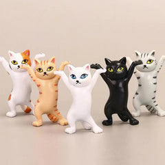 Whimsical Cat Figurine Set