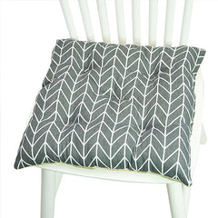 Round Chair Cushion for Bay Window - Printed Polyester Linen