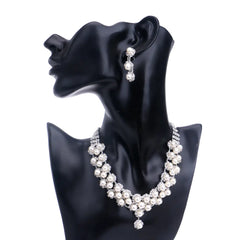 Elegant Pearl & Diamond Set