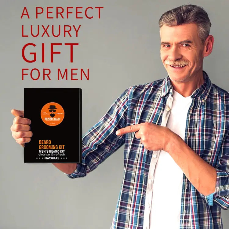 Men's Beard Care Set with Oil and Balm