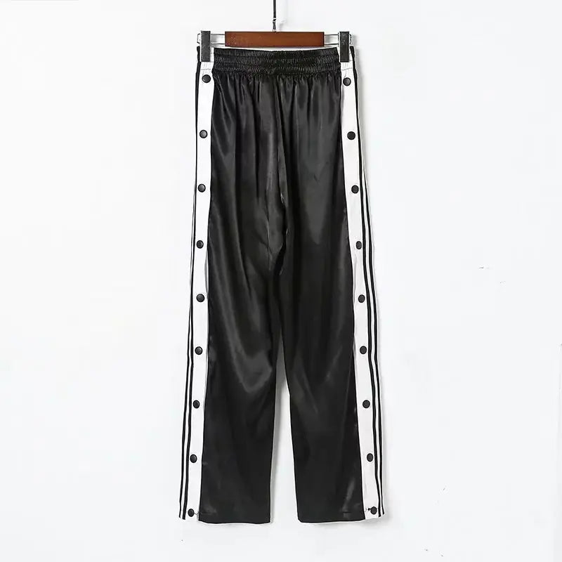 Elegant High-Rise Stripe Pants for Women