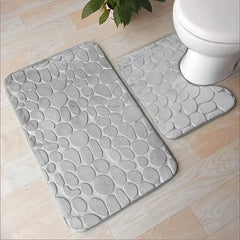 3-Piece Elegant Bathroom Rug Set