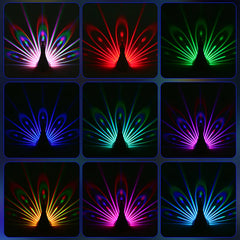Elegant Peacock 3D Light