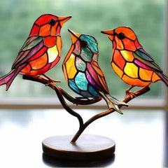 Bird Motif Alloy Statues