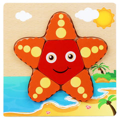3D Wooden Puzzle Educational Toy for Kids