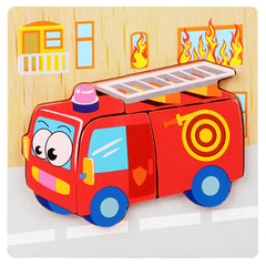 3D Wooden Puzzle Educational Toy for Kids