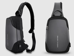 MARK RYDEN USB Anti-Theft Waterproof Crossbody Bag