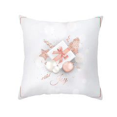 Peach Skin Velvet Snowflake Cushion Cover