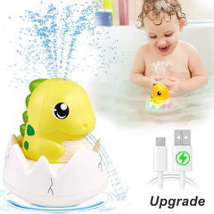 Dinosaur Bath Toys with Automatic Water Spray & Light