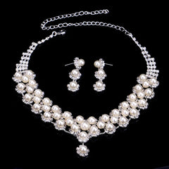 Elegant Pearl & Diamond Set