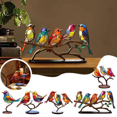 Bird Motif Alloy Statues