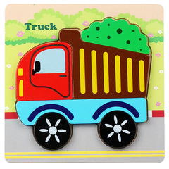3D Wooden Puzzle Educational Toy for Kids