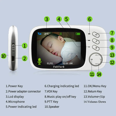 Baby Monitor and Caregiver Device for Infants