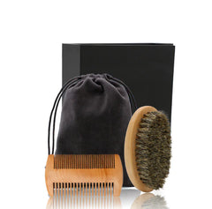 Beard Grooming Kit with Oval Brush