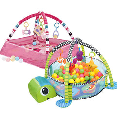 Baby Play Gym with Ocean Balls and Activity Fence