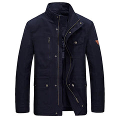 Men's Stylish Cotton Mid-Length Jacket