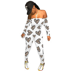 Sleek Strapless Printed Jumpsuit