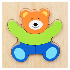 3D Wooden Puzzle Educational Toy for Kids
