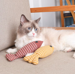 Linen Feline Fish Play