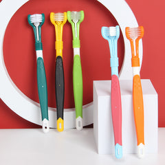 Three-Head Toothbrush for Pet