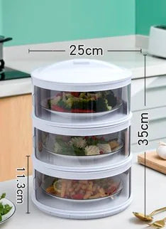 Stackable Transparent Food Dome for Kitchen and Fridge