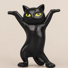 Whimsical Cat Figurine Set