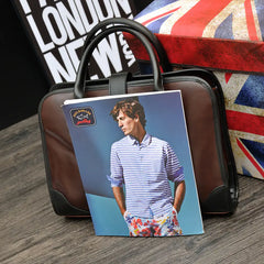 2020 Men's Retro Business Shoulder Briefcase Bag