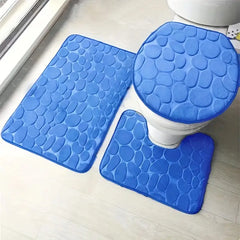3-Piece Elegant Bathroom Rug Set