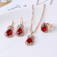 European Style Water Drop Jewelry Set for Brides