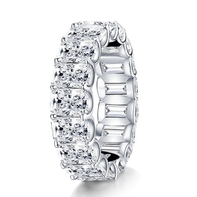 Sterling Silver Luxe Diamond Simulant Ring