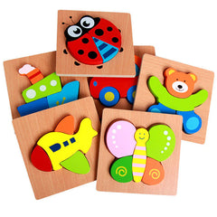 3D Wooden Puzzle Educational Toy for Kids