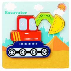 3D Wooden Puzzle Educational Toy for Kids