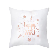 Peach Skin Velvet Snowflake Cushion Cover
