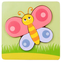 3D Wooden Puzzle Educational Toy for Kids