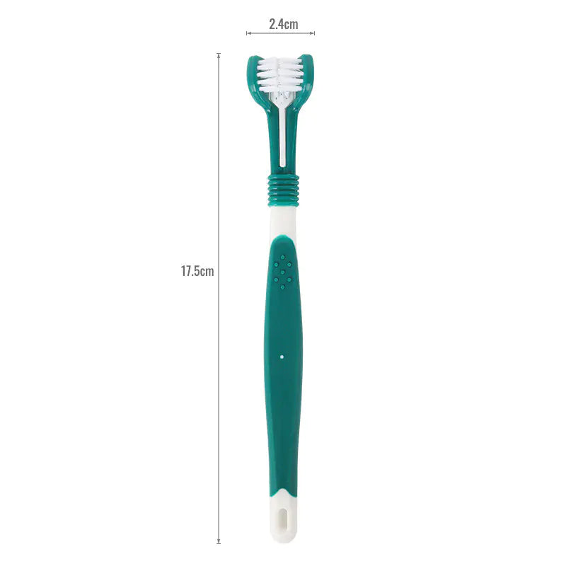 Three-Head Toothbrush for Pet